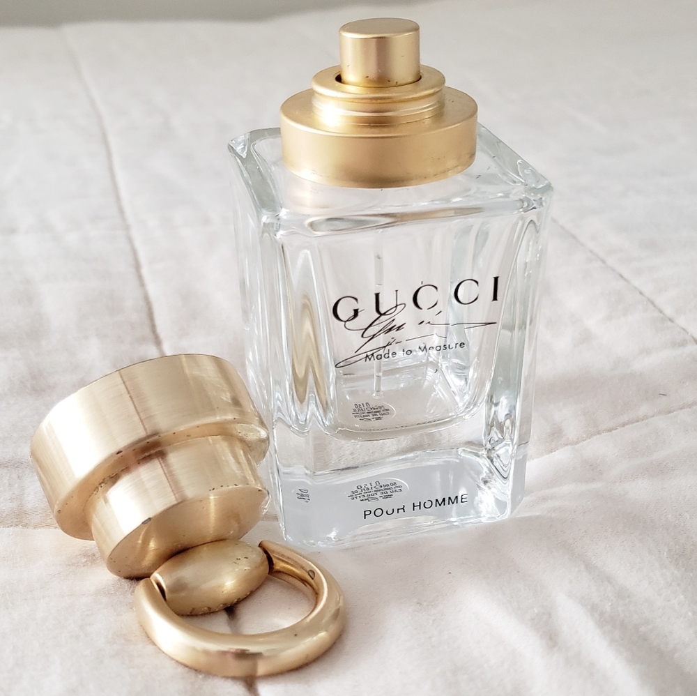 Gucci Made To Measure Cologne Bottle With Cap Empty - Picture 7 of 10